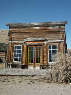 one of the first buildings in Bannack