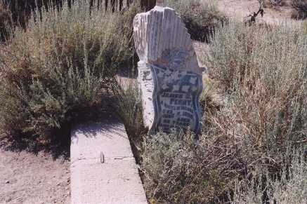 the Bodie cemetery