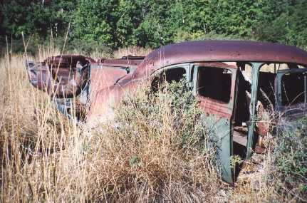 these vehicles were used by the last miners in this area