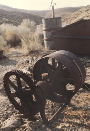 mining equipment is scattered over the entire area