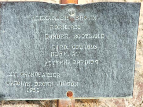 Alexander Brown's Grave